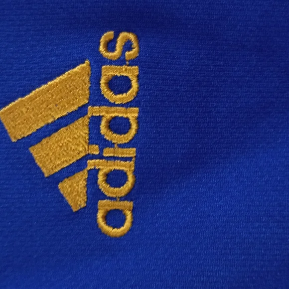 adidas Blue and Yellow Golden State Warriors Kids Jersey - Picture 6 of 12